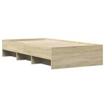 vidaXL Cadre de lit sans matelas chêne sonoma 90x200 cm