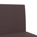 vidaXL Chaises de bar lot de 2 bois massif d'hévéa et similicuir