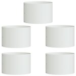 vidaXL Plantes en Céramique Blanche Blanche Céramique 30 cm de diamètre