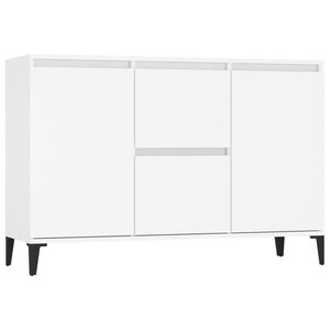 vidaXL Buffet blanc 102x35x70 cm bois d'ingénierie