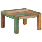 vidaXL Table basse 60x60x35 cm Bois de récupération massif