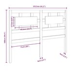 vidaXL Tête de lit 155 5x4x100 cm Bois massif de pin