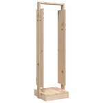 vidaXL Porte-bûches 33 5x30x110 cm Bois massif de pin