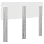 vidaXL Tête de lit Gris Sonoma 135 cm Bois d'ingénierie
