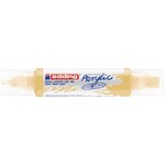 Marqueur acryl 3d dble pointe 5400 jaune pastel 2-3 mm  5-10 mm EDDING