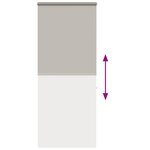 vidaXL Store enrouleur de douche avec cassette largeur du tissu 106 cm