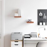 vidaXL Étagère Murale 2 Pièces Rouge 23 x 23 5 x 4 cm Bois d'ingénierie