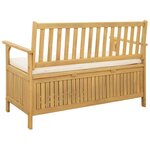 vidaXL Banc de rangement 2 -Seater 120 x 63 x 84 cm Rectangulaire