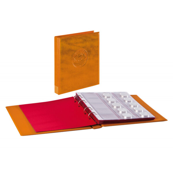 Album Half Penny avec 10 feuilles numismatiques. Couleur - Brun clair