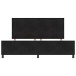 vidaXL Lit à ressorts avec tête de lit Noir 200 x 200 cm Velours