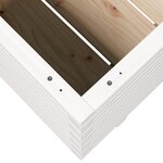 vidaXL Jardinière blanc 90x60x49 5 cm bois de pin massif