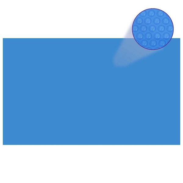 vidaXL Couverture de piscine rectangulaire 1000x600 cm PE Bleu
