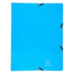 Classeur À Élastiques 2 Anneaux 15mm Iderama - A4 - Bleu Clair - X 20 - Exacompta