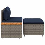 vidaXL Ensemble de canapés d'extérieur 4 -Seater 4 pc 55 x 30 x 39 cm