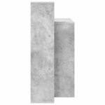 vidaXL Bureau Gris béton 100 x 40 x 90 cm Bois d'ingénierie