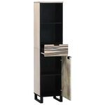 vidaXL Meuble de Lavabo de Salle de Bain Blanc 38 x 33 x 160 cm