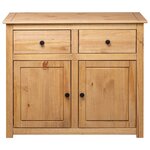 vidaXL Buffet 93x40x80 cm Pin solide Assortiment Panama