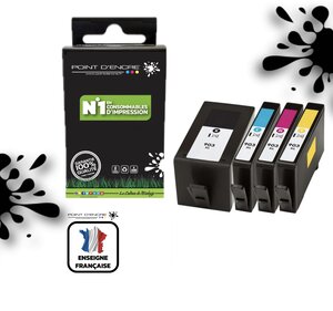 903XL - Pack de 4 Cartouches D'encre Noir/Cyan/Magenta/ Jaune - Grande capacité
