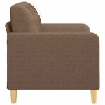 vidaXL Canapé à 2 places Marron 120 cm Tissu