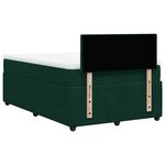 vidaXL Sommier à lattes de lit avec matelas vert foncé 120x190 cm