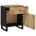 vidaXL Table de chevet 50x33x60 cm Bois de manguier et d'ingénierie
