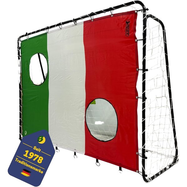 Best Sporting 11053-11064 - But de football 213 x 152 x 76 cm en noir avec cible de tir Italie