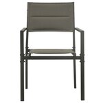 vidaXL Ensemble à manger d'extérieur 3 Pièces Acier