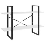 vidaXL Bibliothèque à 5 niveaux Blanc 100x30x175 cm Bois d'ingénierie
