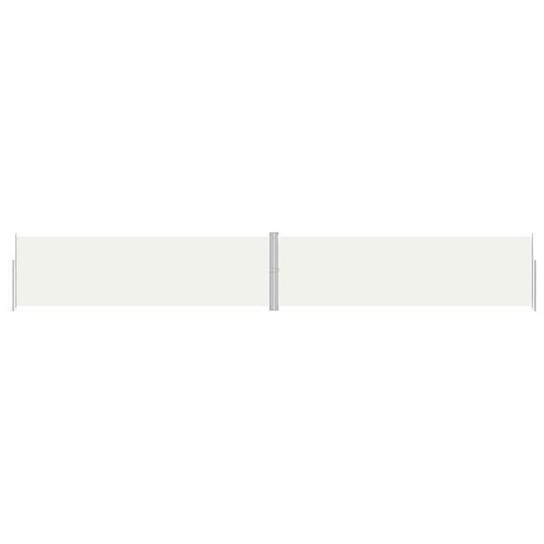 vidaXL Auvent latéral rétractable Crème 180x1200 cm