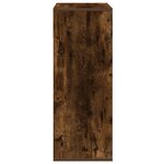 vidaXL Bibliothèque chêne fumé 66x31x80 cm bois d'ingénierie