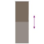 vidaXL Store enrouleur occultant café 40x130cm largeur du tissu 35 7cm
