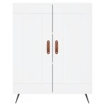 vidaXL Buffet haut Blanc 69 5x34x180 cm Bois d'ingénierie