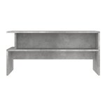vidaXL Table basse gris béton 90x55x42 5 cm bois d'ingénierie