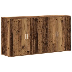 vidaXL Buffet 2 Pièces Bois ancien 79 x 38 x 80 cm Bois d'ingénierie