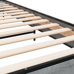 vidaXL Cadre de lit sonoma gris 75x190 cm bois d'ingénierie et métal