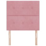 Tête de lit LED vidaXL Rose 80 cm Velours