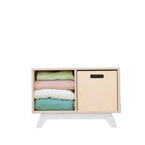 Meuble de rangement NABOSKY blanc 1x2