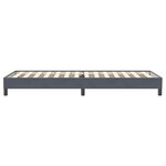 vidaXL Sommier à lattes de lit sans matelas gris foncé 80x220 cm