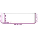 vidaXL Auvent latéral rétractable de patio 200x600 cm Noir