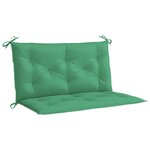vidaXL Coussin de banc de jardin vert 100x(50+50)x7 cm tissu oxford