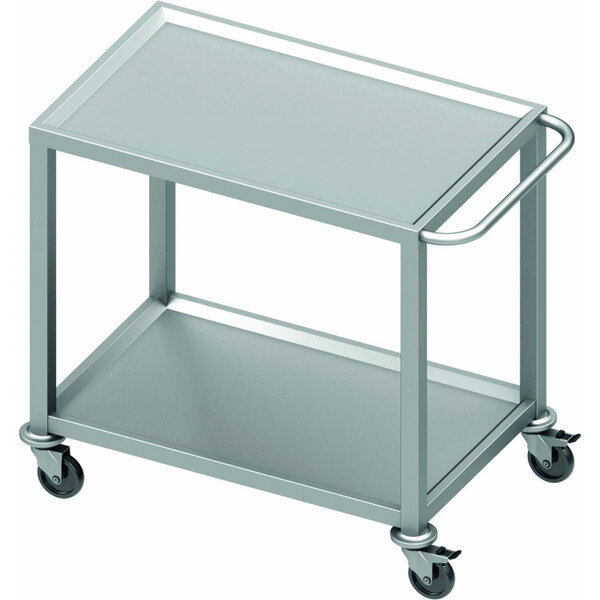 Chariot inox 2 plateaux - profondeur 500 mm - stalgast -  - inox 1000x500