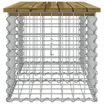 vidaXL Banc de jardin design gabion 103x44x42 cm bois de pin imprégné