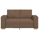 vidaXL Canapé 2 places Marron 160x78x84 cm Tissu