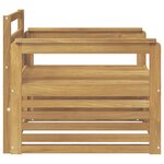 vidaXL Canapé d’extérieur Bois d'Acacia Massif Blanc