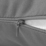 vidaXL Oreiller d'extérieur lot de 4 60 x 40 cm Gris