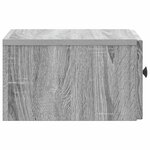vidaXL Cabinet de chevet mural Sonoma gris 33 x 34 5 x 20 cm