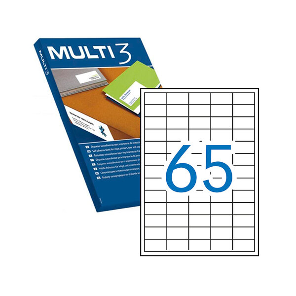 Multi3 Lot de 32 500 étiquettes 38 0 x 21 2mm