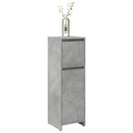 vidaXL Armoire de salle de bain Gris béton 30x30x95 cm Aggloméré