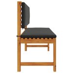 vidaXL Banc de jardin avec coussins 100x50x91 cm en bois d'acacia