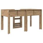 vidaXL Lit Superposé pour Enfants Chêne artisanal 90 x 190 cm